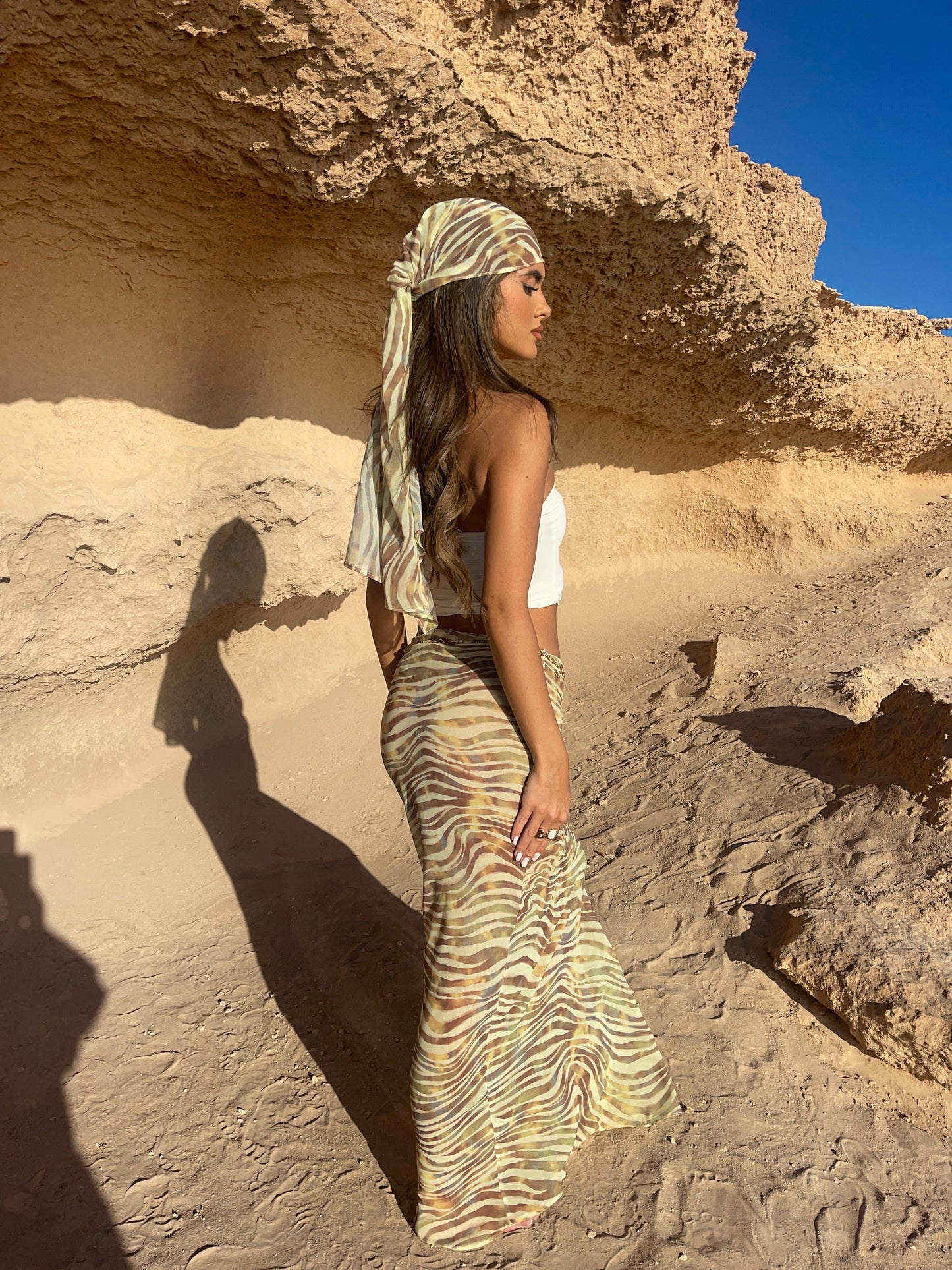 Bandana Sheer Citrus en Amarillo Limón