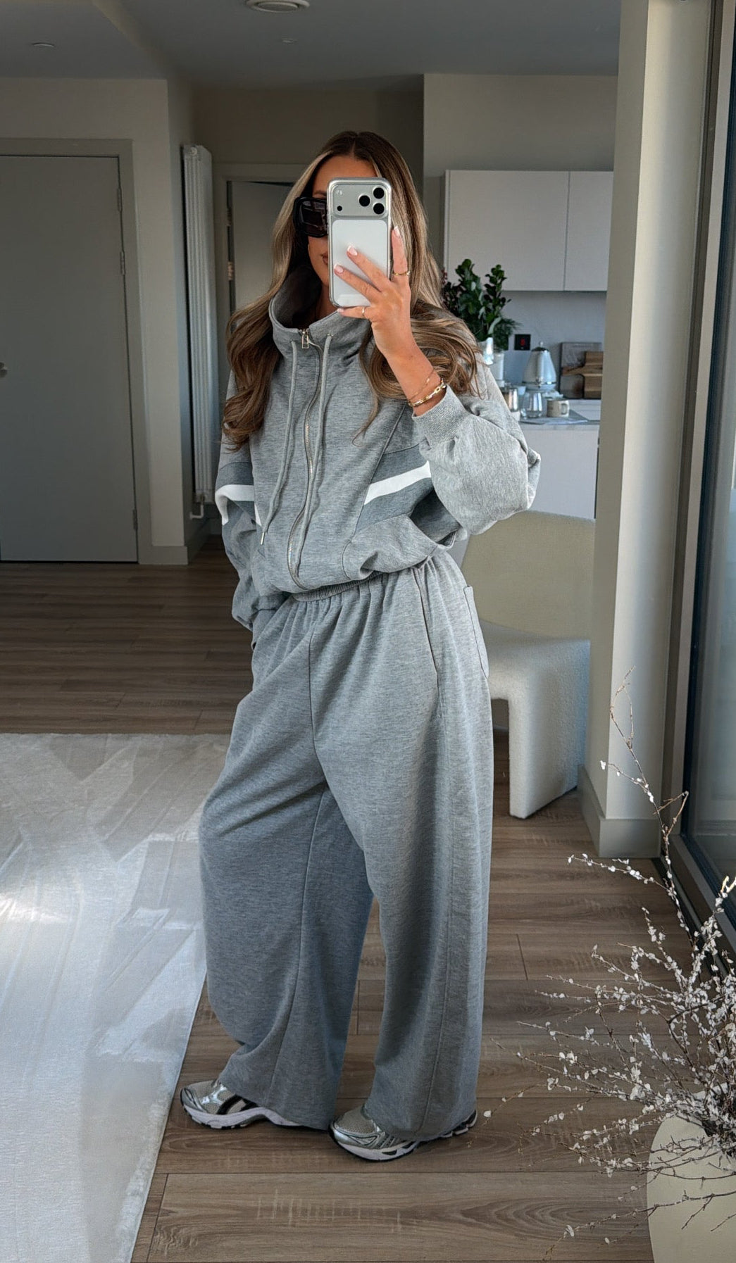 Chaqueta Funnel Contrast Urban en Gris