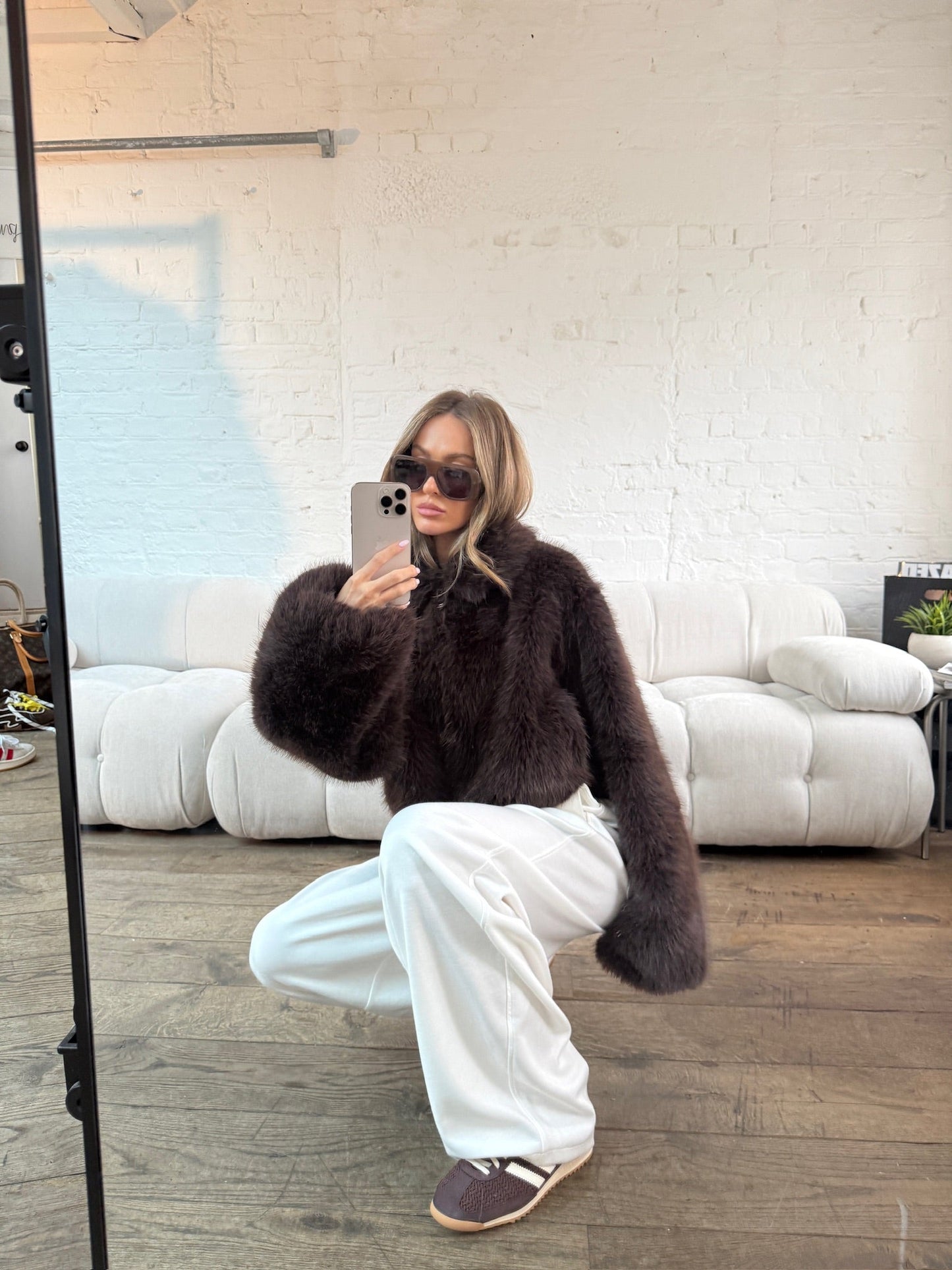 Joggers Relaxed Barrel Fit en Blanco