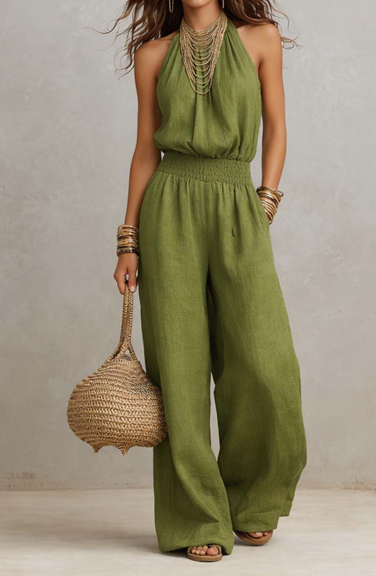 Valeria | Mono elegante con cuello halter