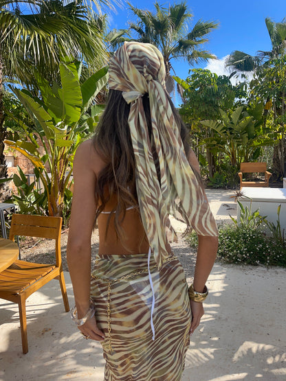 Bandana Sheer Citrus en Amarillo Limón