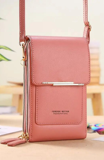 Bolso bandolera con pantalla táctil