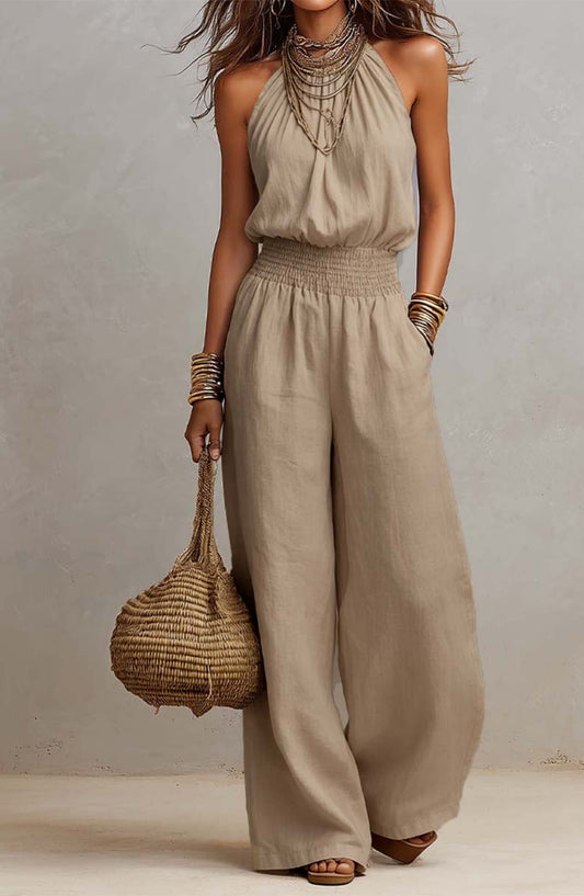 Valeria | Mono elegante con cuello halter