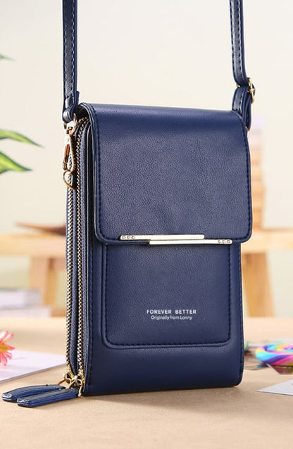 Bolso bandolera con pantalla táctil