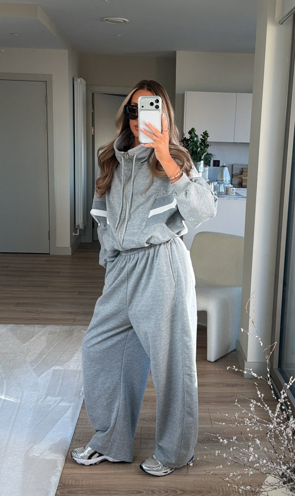 Joggers Relaxed Barrel Fit en Gris