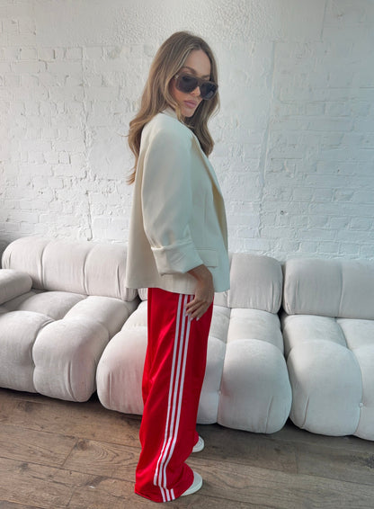 Blazer Oversize Boxy Tailored en Tono Cream