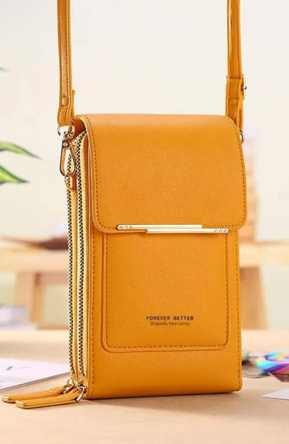 Bolso bandolera con pantalla táctil