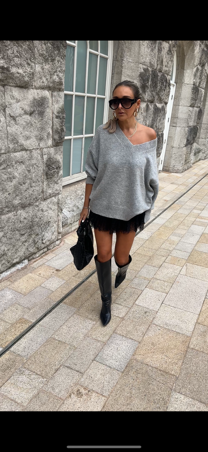 Falda Aura Lace en Negro