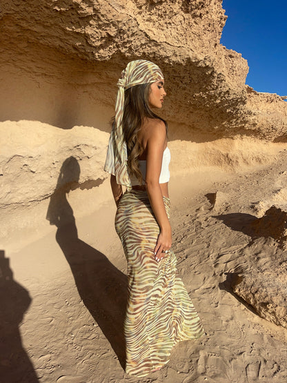 Bandana Sheer Citrus en Amarillo Limón