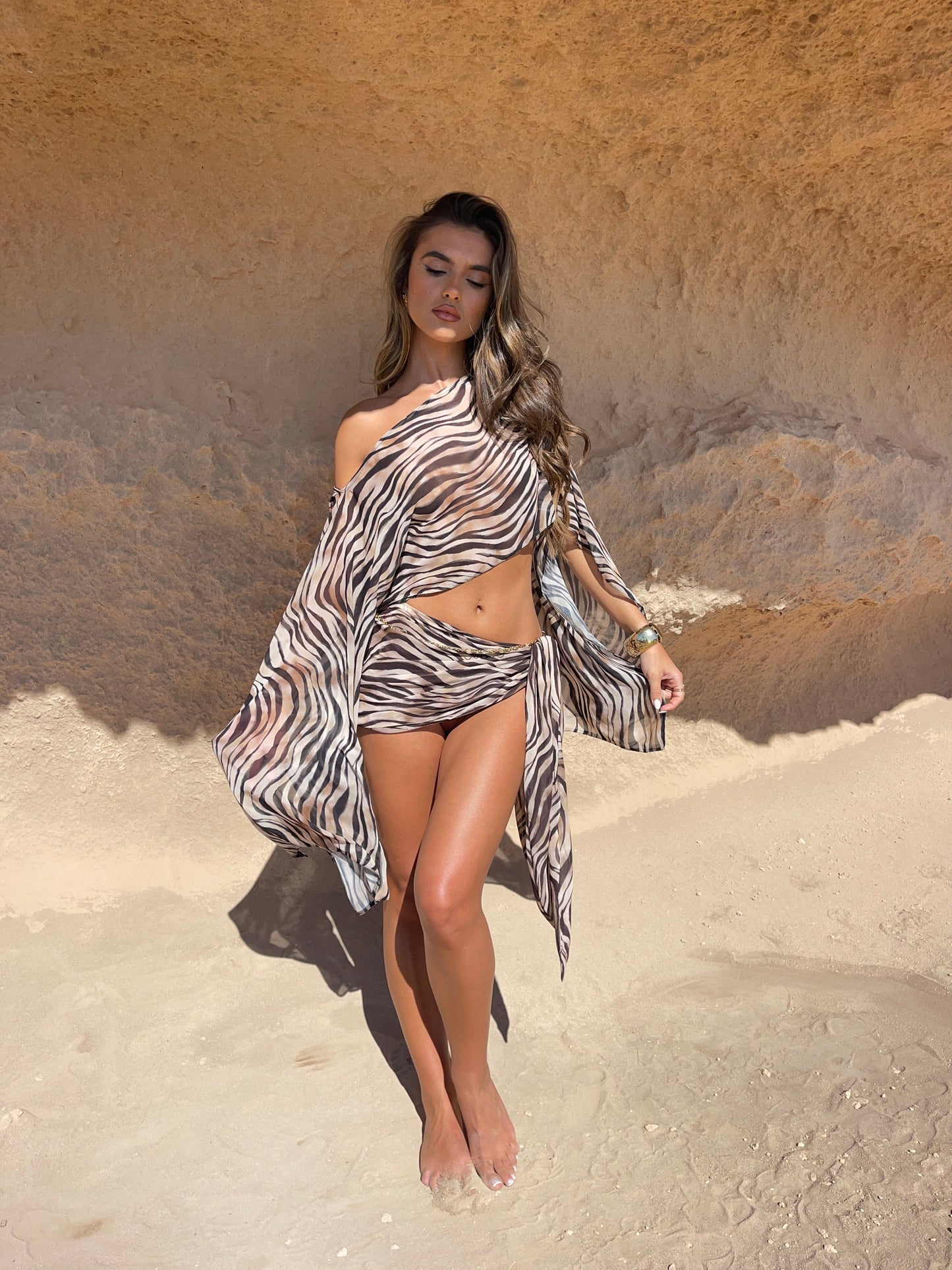 Conjunto Savannah Sarong en Tono Desierto