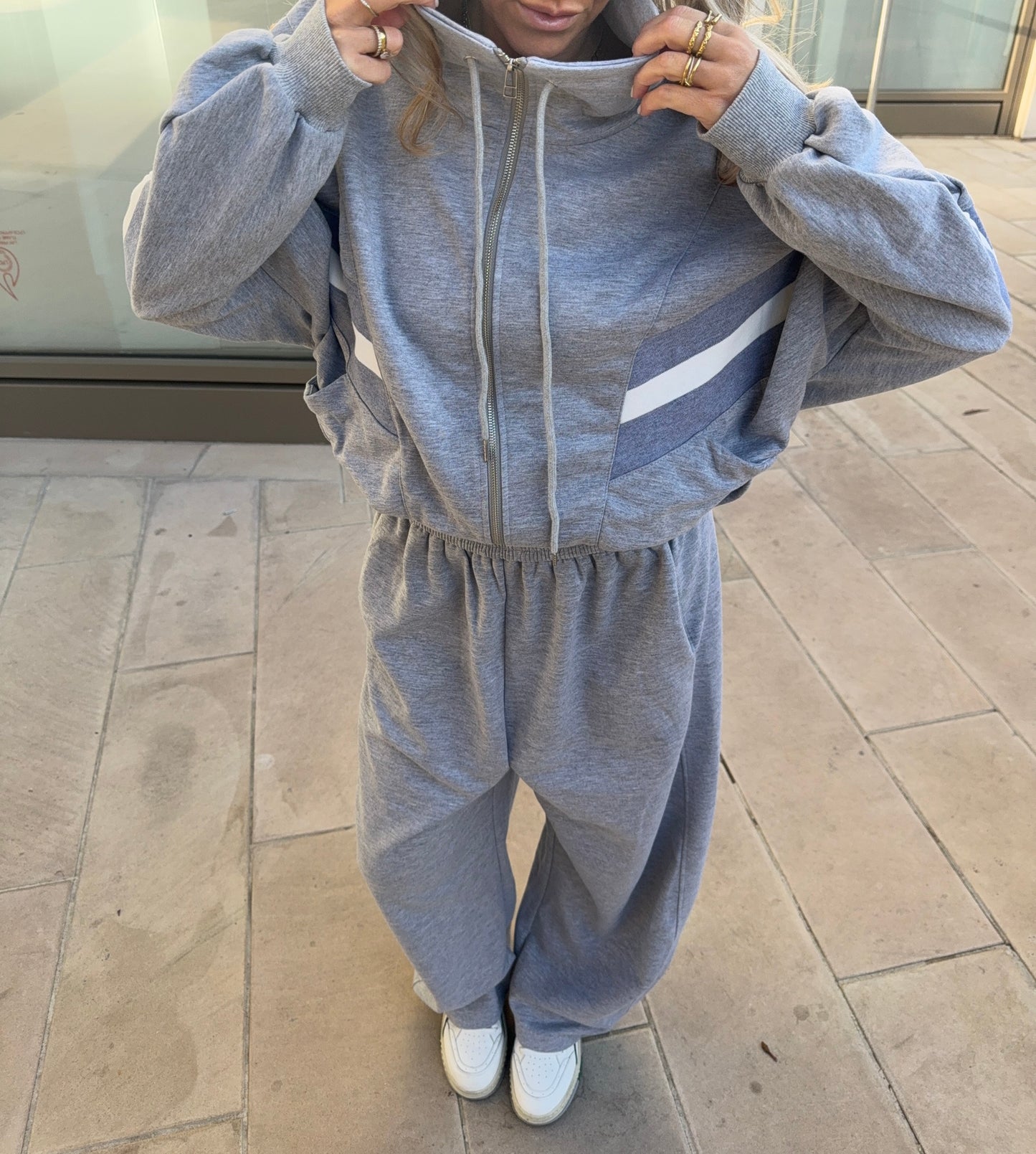 Joggers Relaxed Barrel Fit en Gris