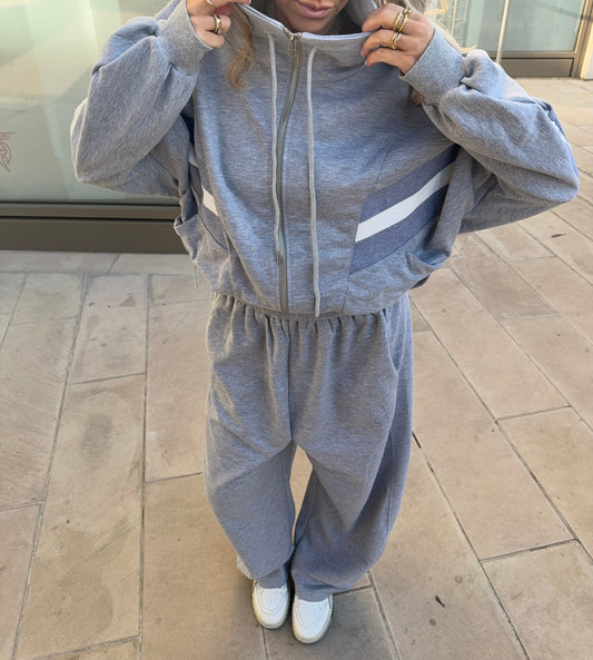 Joggers Relaxed Barrel Fit en Gris