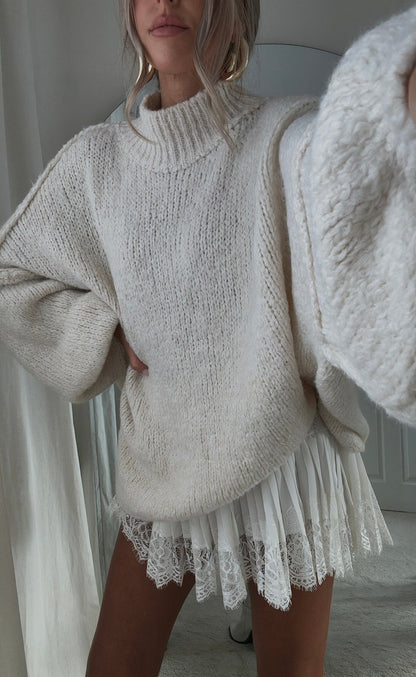 Jersey Oversize Knit en Tono Arena