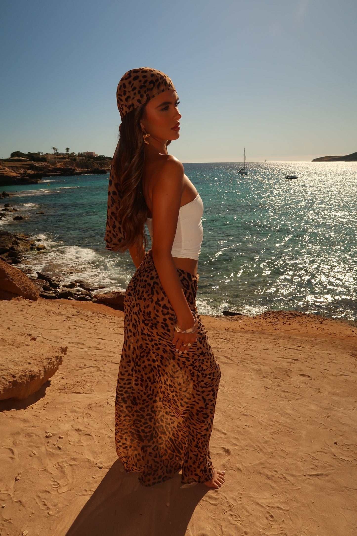 Falda Marina Maxi Leopard Chic