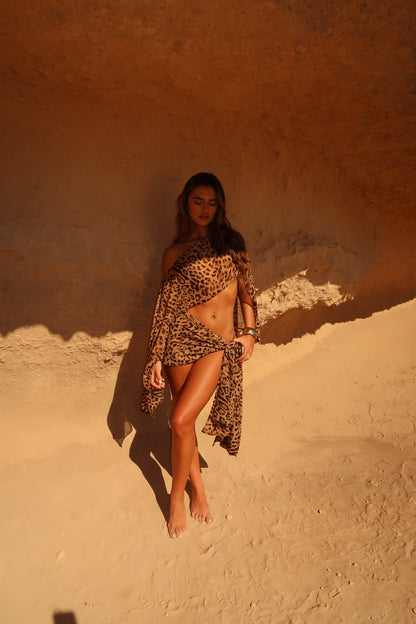 Conjunto Savannah Sarong Leopard