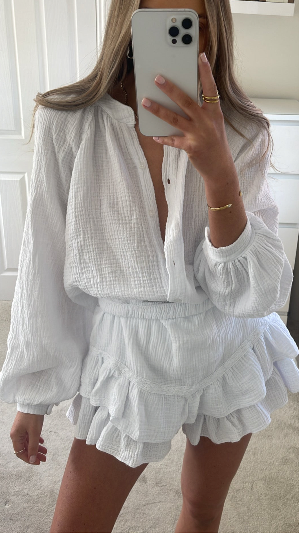 Conjunto Riviera Frill en Blanco