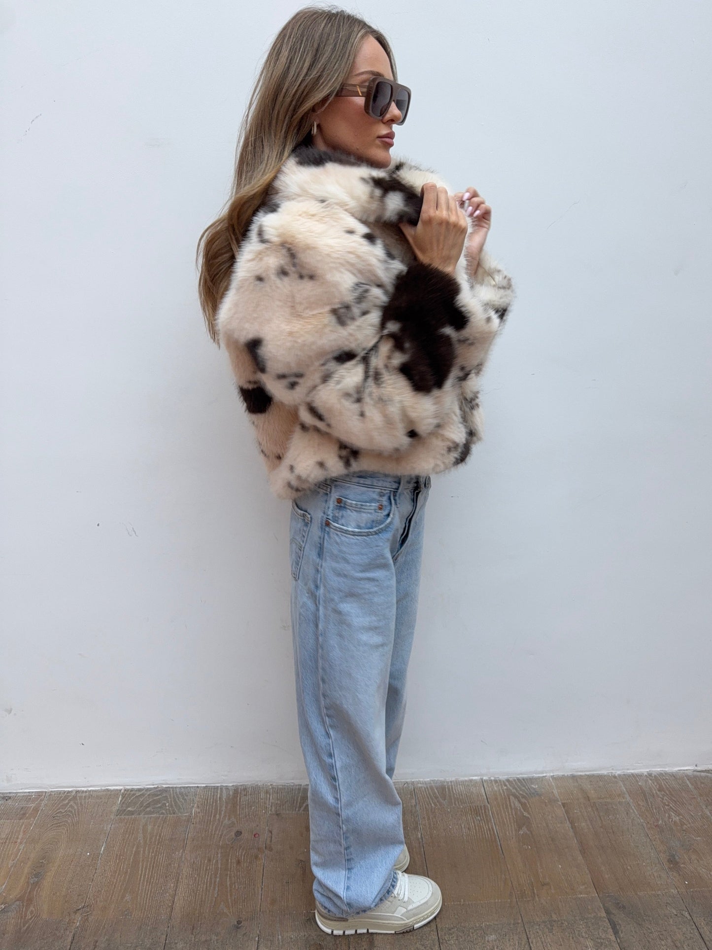 Chaqueta Faux Fur Luxe Cow Print