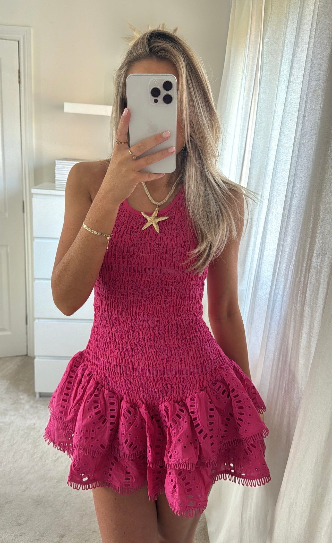 Vestido Janeiro Frill en Fucsia