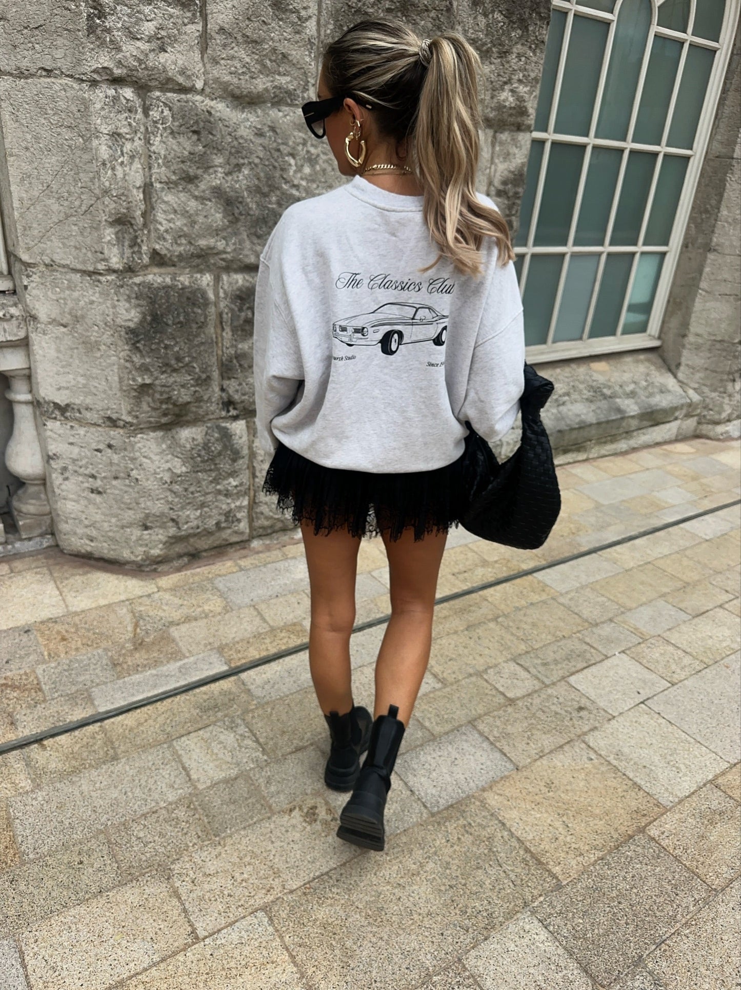 Falda Aura Lace en Negro