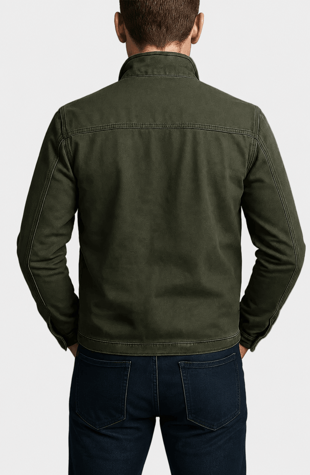 Dario | Chaqueta vintage de algodón con cremallera