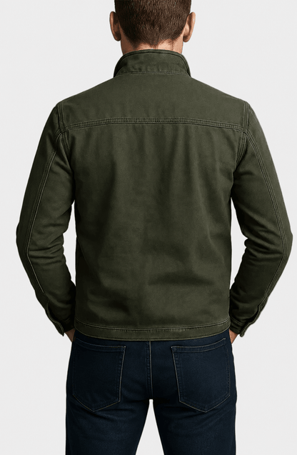 Dario | Chaqueta vintage de algodón con cremallera