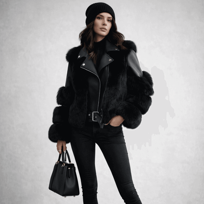 Chaqueta de Piel Sintética Premium