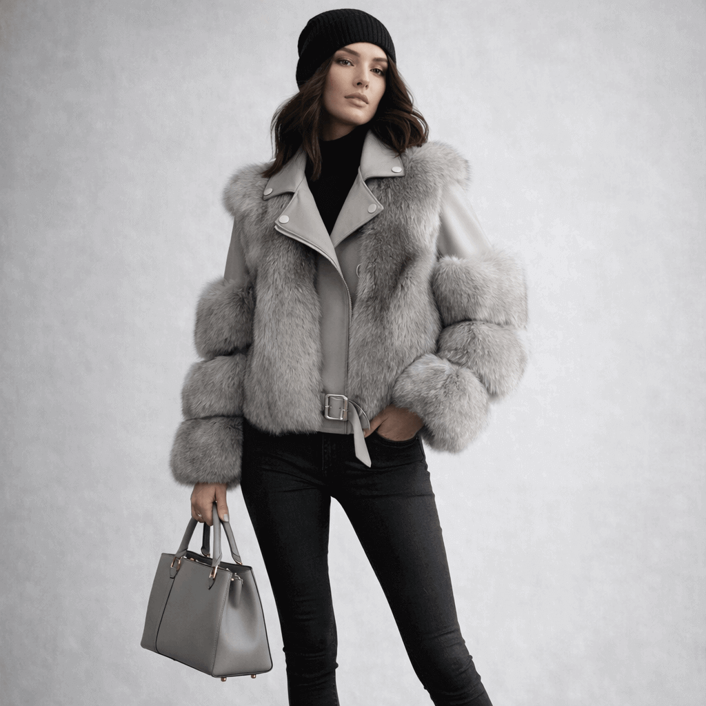 Chaqueta de Piel Sintética Premium