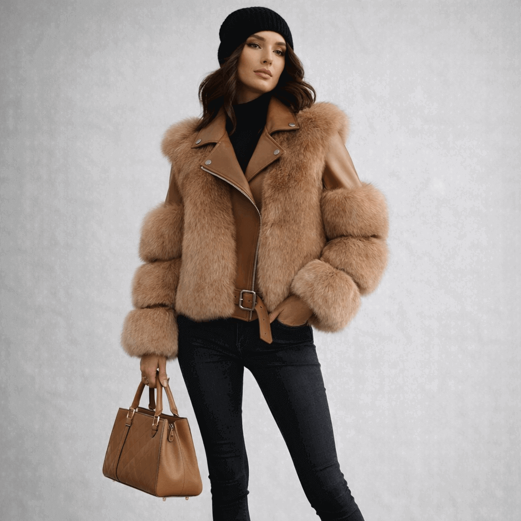 Chaqueta de Piel Sintética Premium