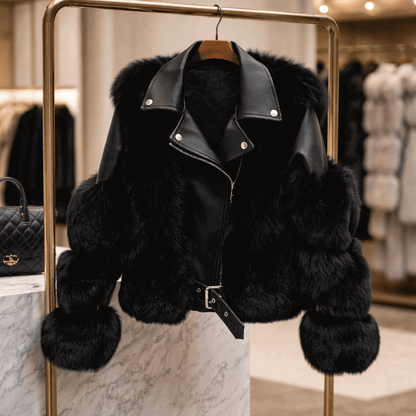 Chaqueta de Piel Sintética Premium