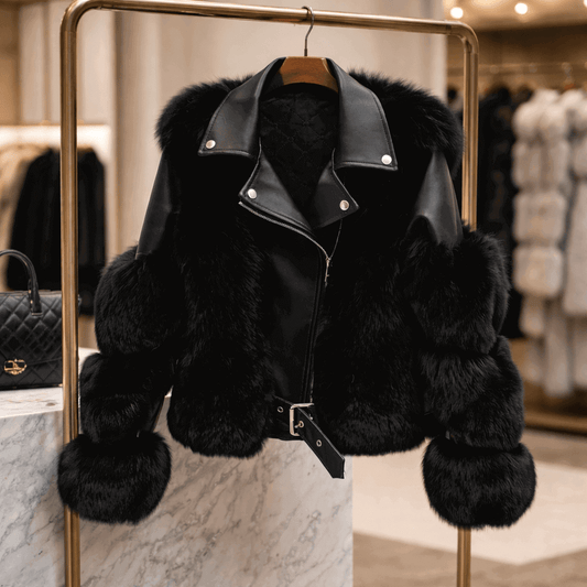 Chaqueta de Piel Sintética Premium