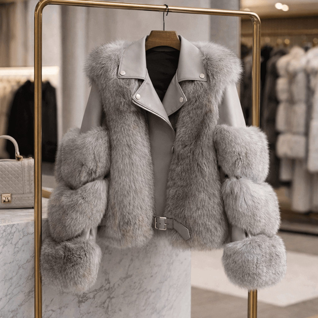 Chaqueta de Piel Sintética Premium