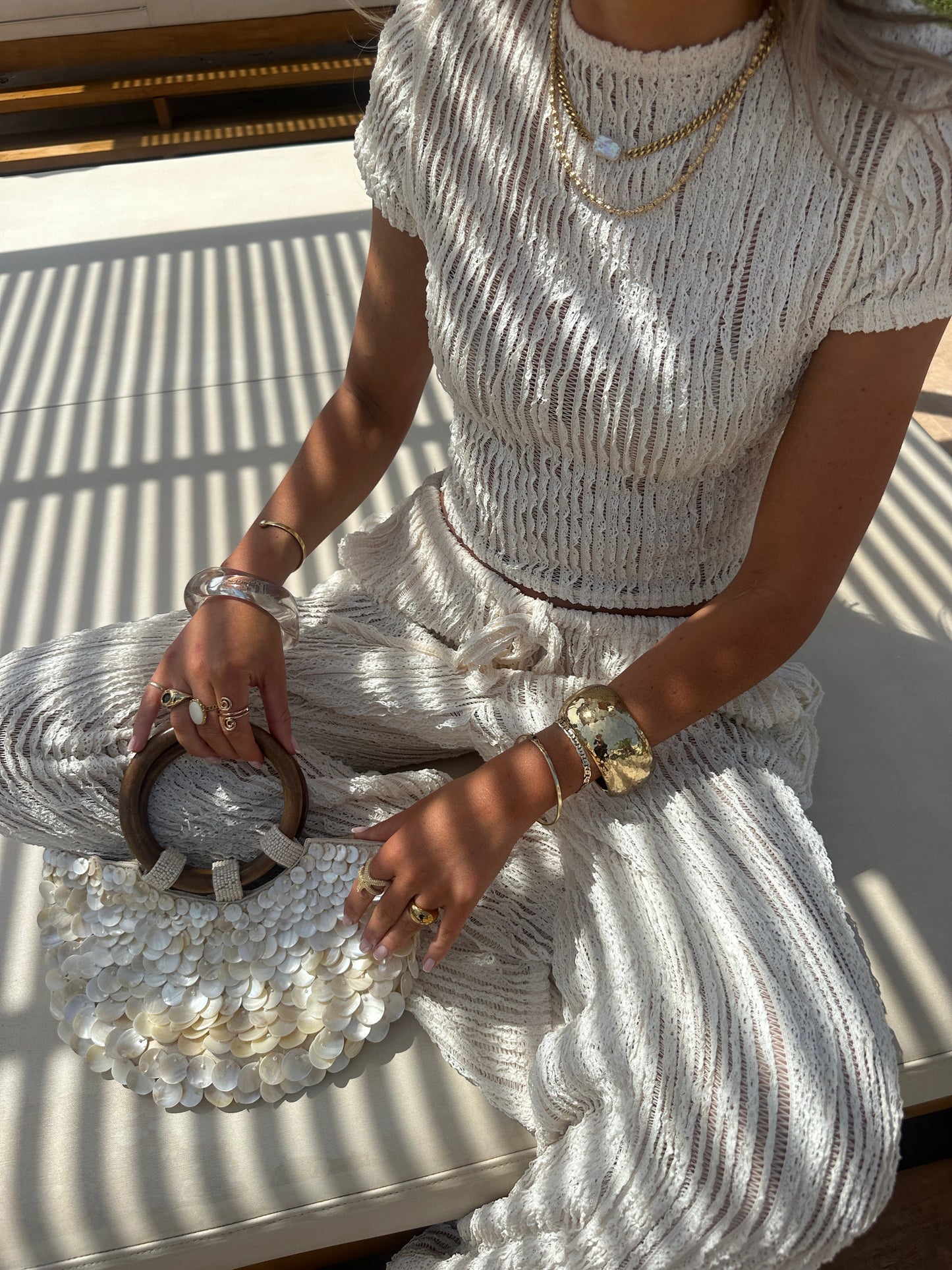 Pantalón Soleil en Marfil