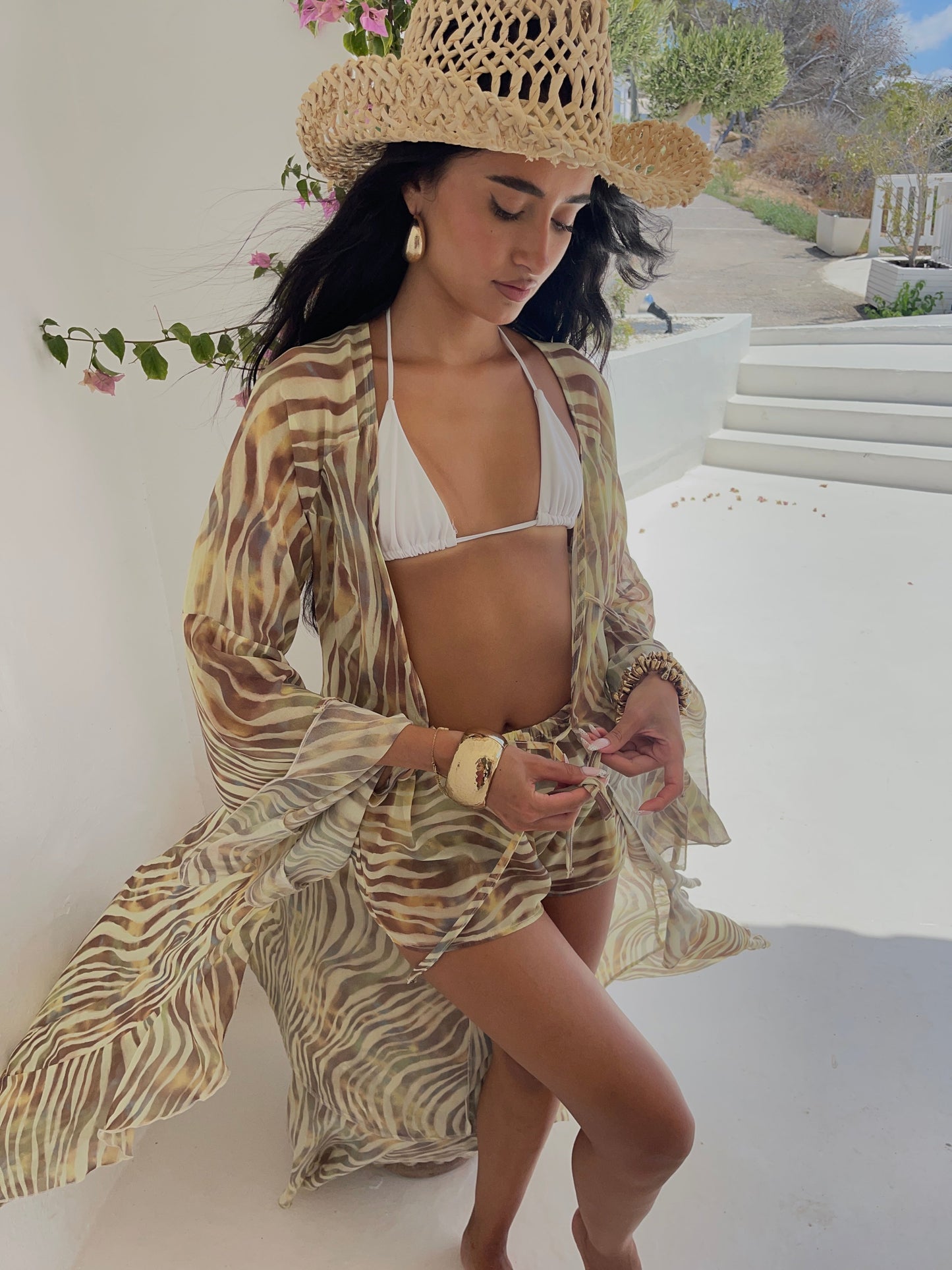 Conjunto Cello de Kimono Maxi y Shorts – Lemon