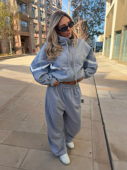 Joggers Relaxed Barrel Fit en Gris