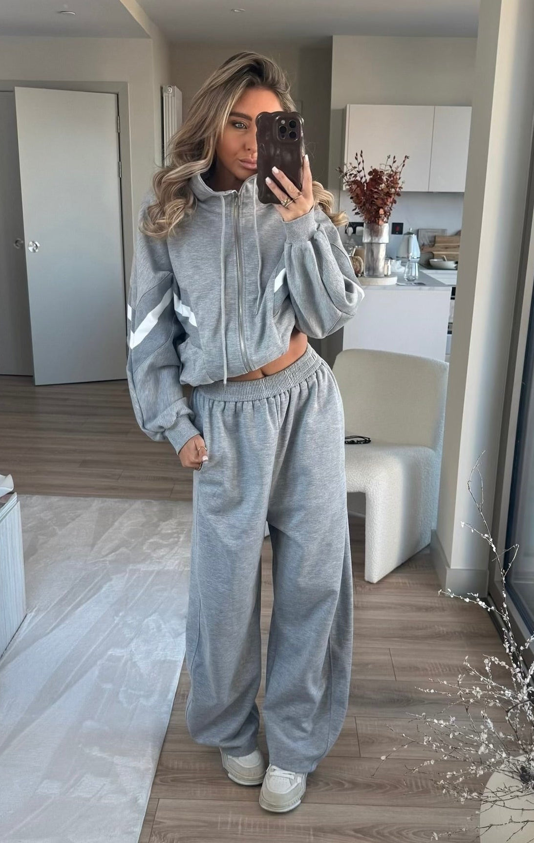 Joggers Relaxed Barrel Fit en Gris