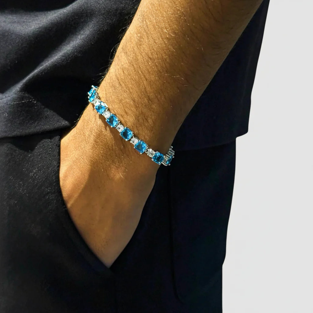 Pulsera Geométrica Cubic Silver