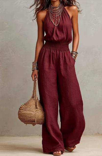 Valeria | Mono elegante con cuello halter