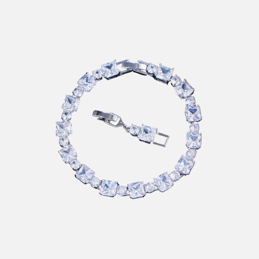 Pulsera Geométrica Cubic Silver