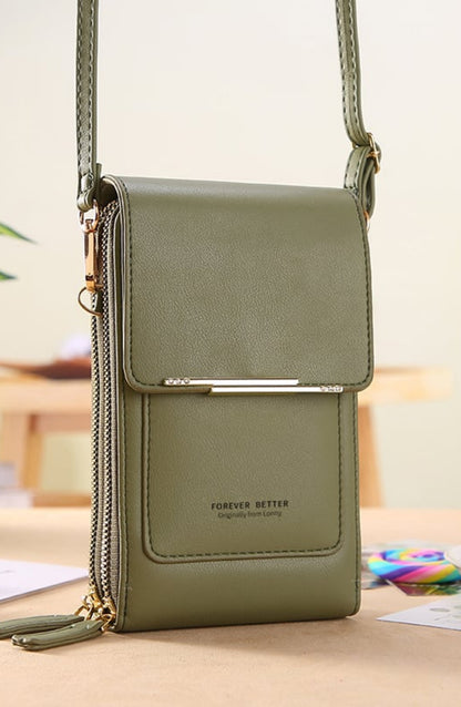 Bolso bandolera con pantalla táctil