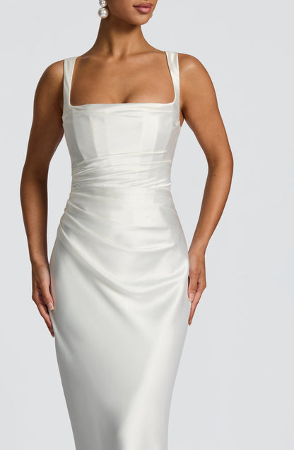 Vestido largo Calanthe - Marfil