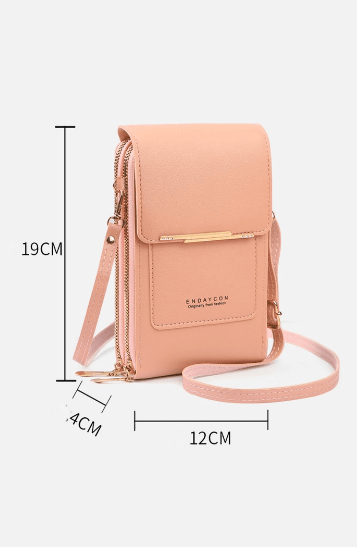 Bolso bandolera con pantalla táctil