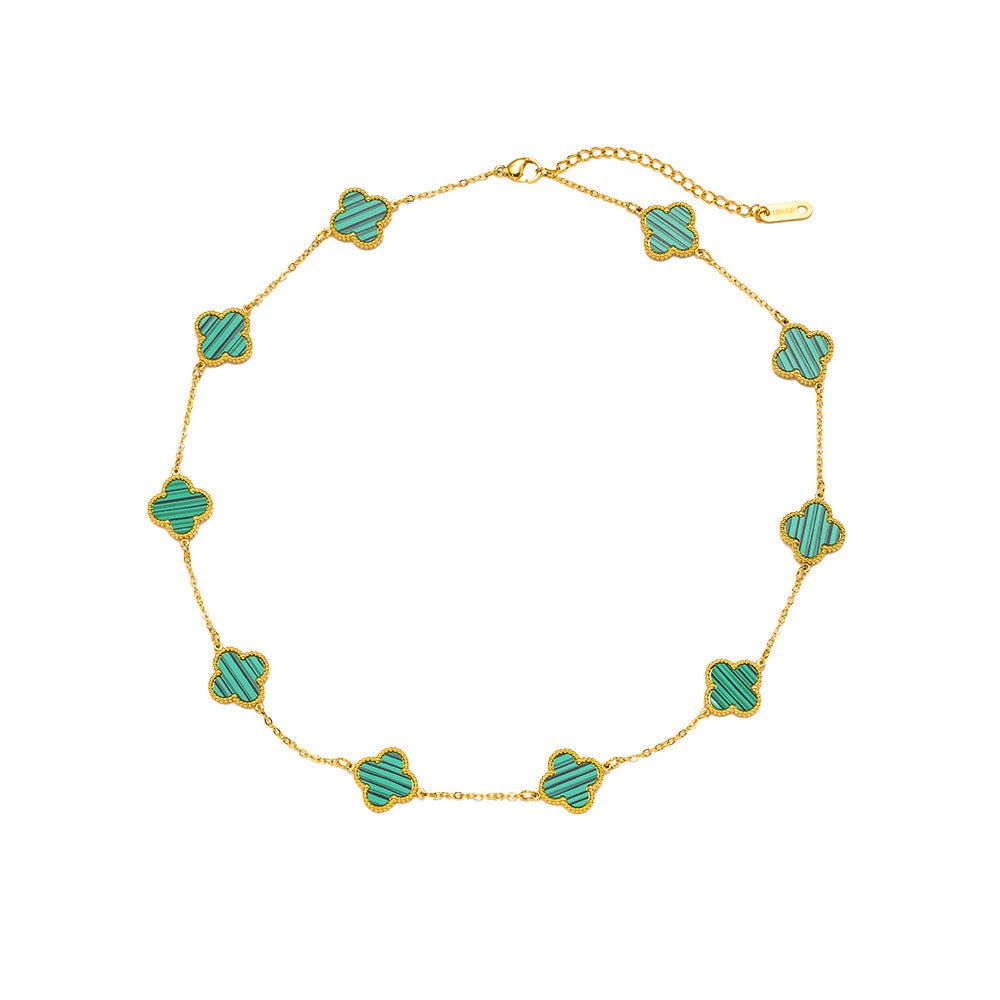 LUCKY AURA™ | Collar de Trébol de Cuatro Hojas en Oro