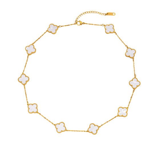 LUCKY AURA™ | Collar de Trébol de Cuatro Hojas en Oro