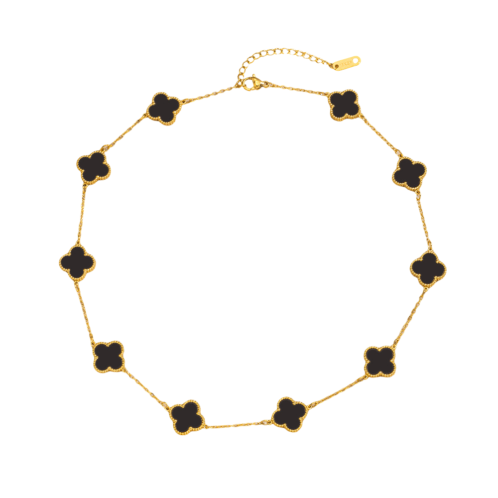 LUCKY AURA™ | Collar de Trébol de Cuatro Hojas en Oro