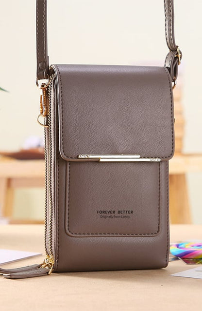 Bolso bandolera con pantalla táctil
