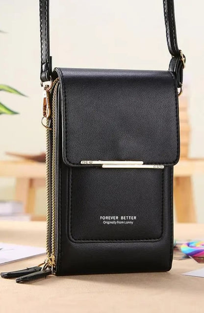 Bolso bandolera con pantalla táctil