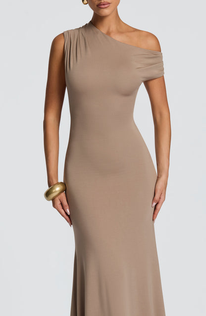 Vestido largo Fiora - Piedra