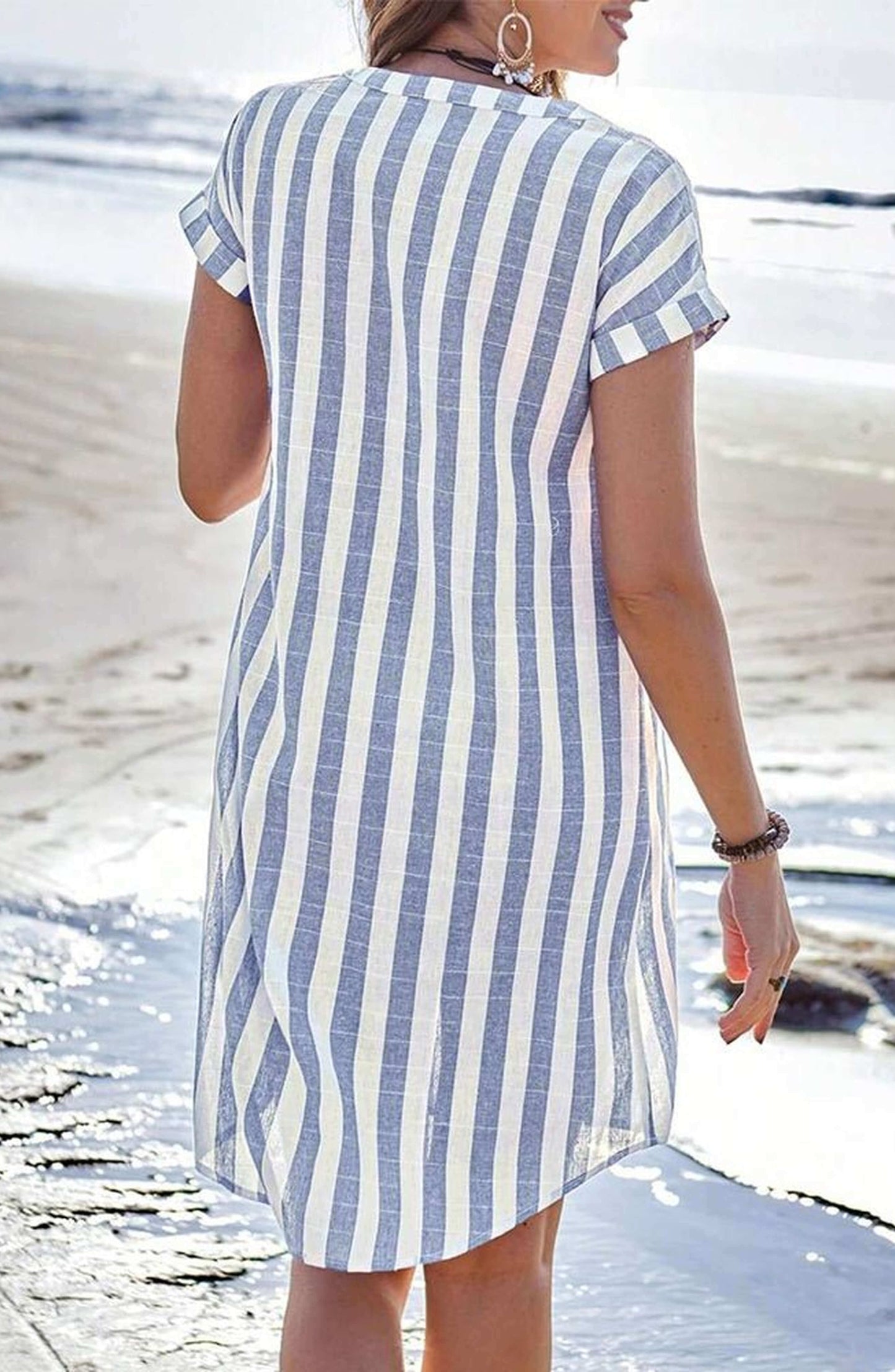 Vestido rayas elegante