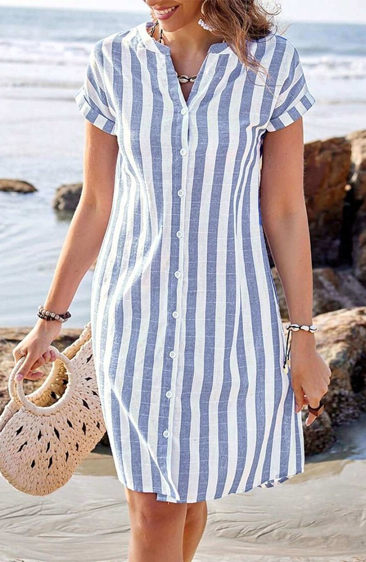 Vestido rayas elegante