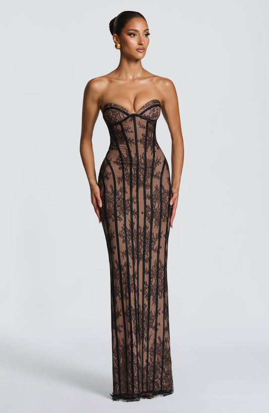 Vestido largo Sian